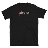T-shirt Black tee with yeet the rich 2 print