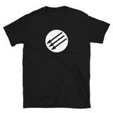T-shirt Black Tee with antifa logo print
