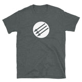 T-shirt Grey Tee with antifa logo print