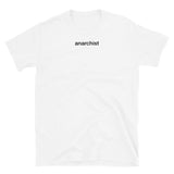 T-shirt White Tee with anarchist print