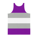 gray ace pride all-gender tank
