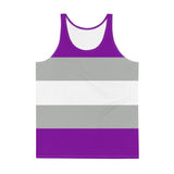gray ace pride all-gender tank