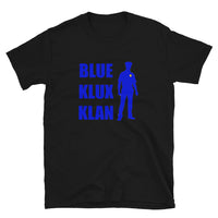 T-shirt Black Tee with blue klux klan print