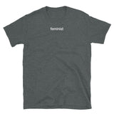 T-shirt Grey tee with feminist print