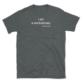 T-shirt Grey tee with i am a revolutionary - fred hampton print