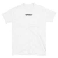 T-shirt White tee with feminist print