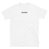 T-shirt White tee with feminist print