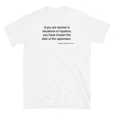 T-shirt white tee with no neutrality print