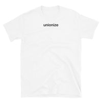 T-shirt white tee unionize print